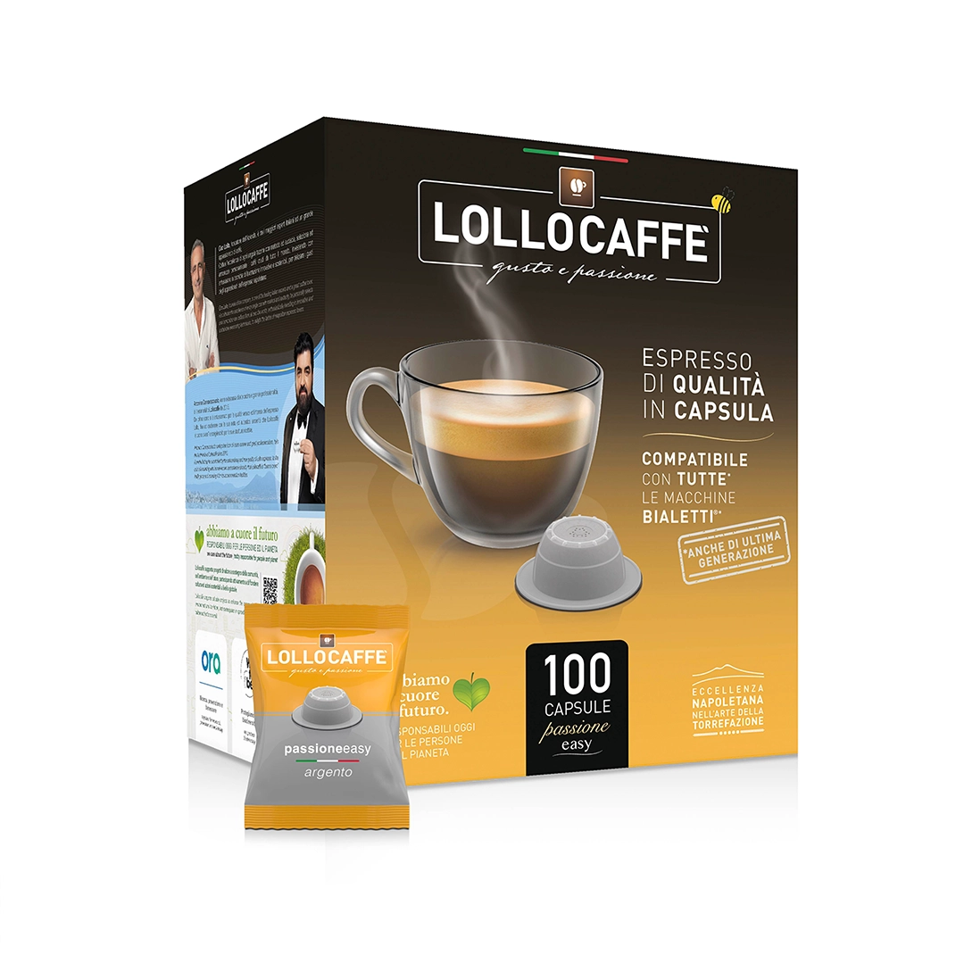 Capsule Lollo Compatibili Bialetti Argento 100