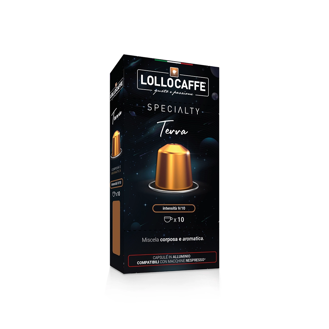 Capsule Lollo Caffè Specialty Terra compatibili Nespresso Alluminio 10