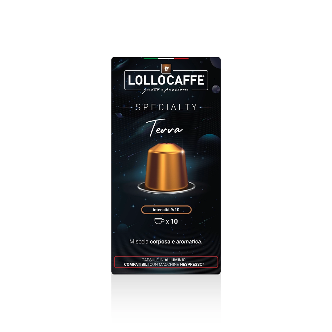 Capsule Lollo Caffè Specialty Terra compatibili Nespresso Alluminio 10