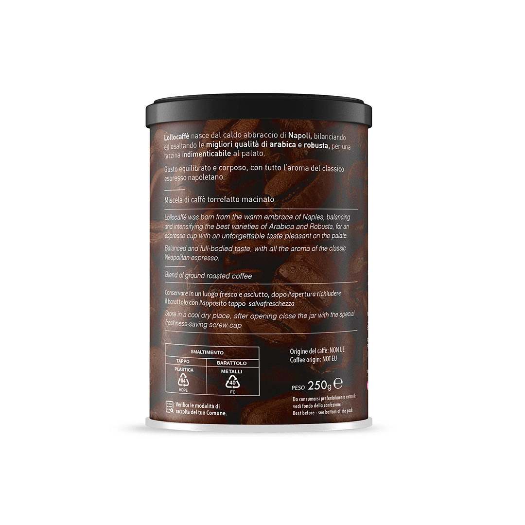 Lollo Caffe Barattolo Macinato Classica 250