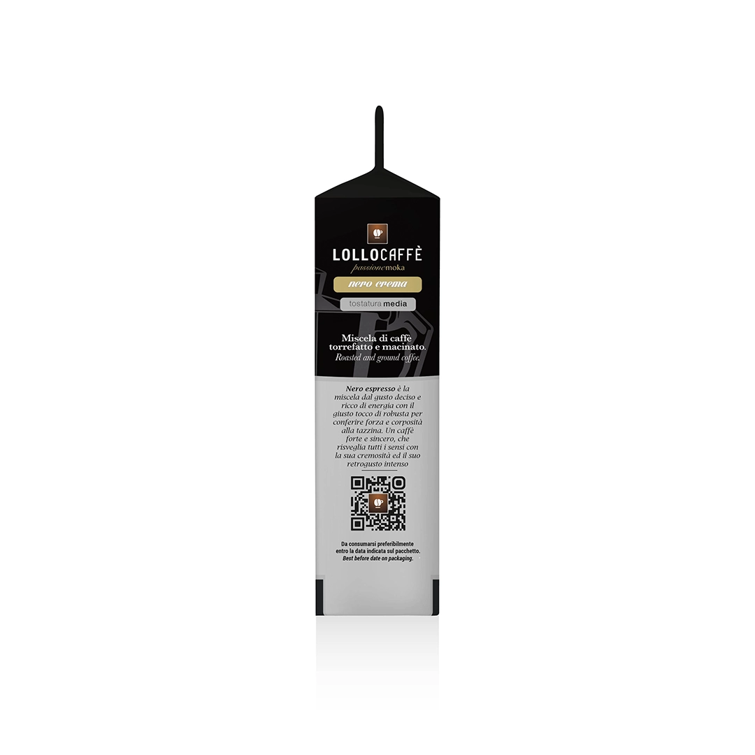 Lollo Caffè 20 Box Macinato Fresco Nera 250