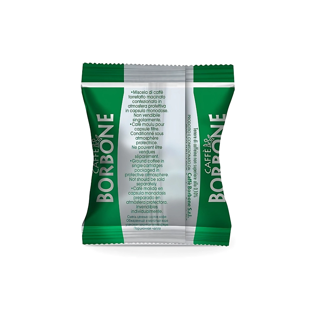 Capsule Caffè Borbone decaffeinato dek Respresso Verde compatibili Nespresso 100