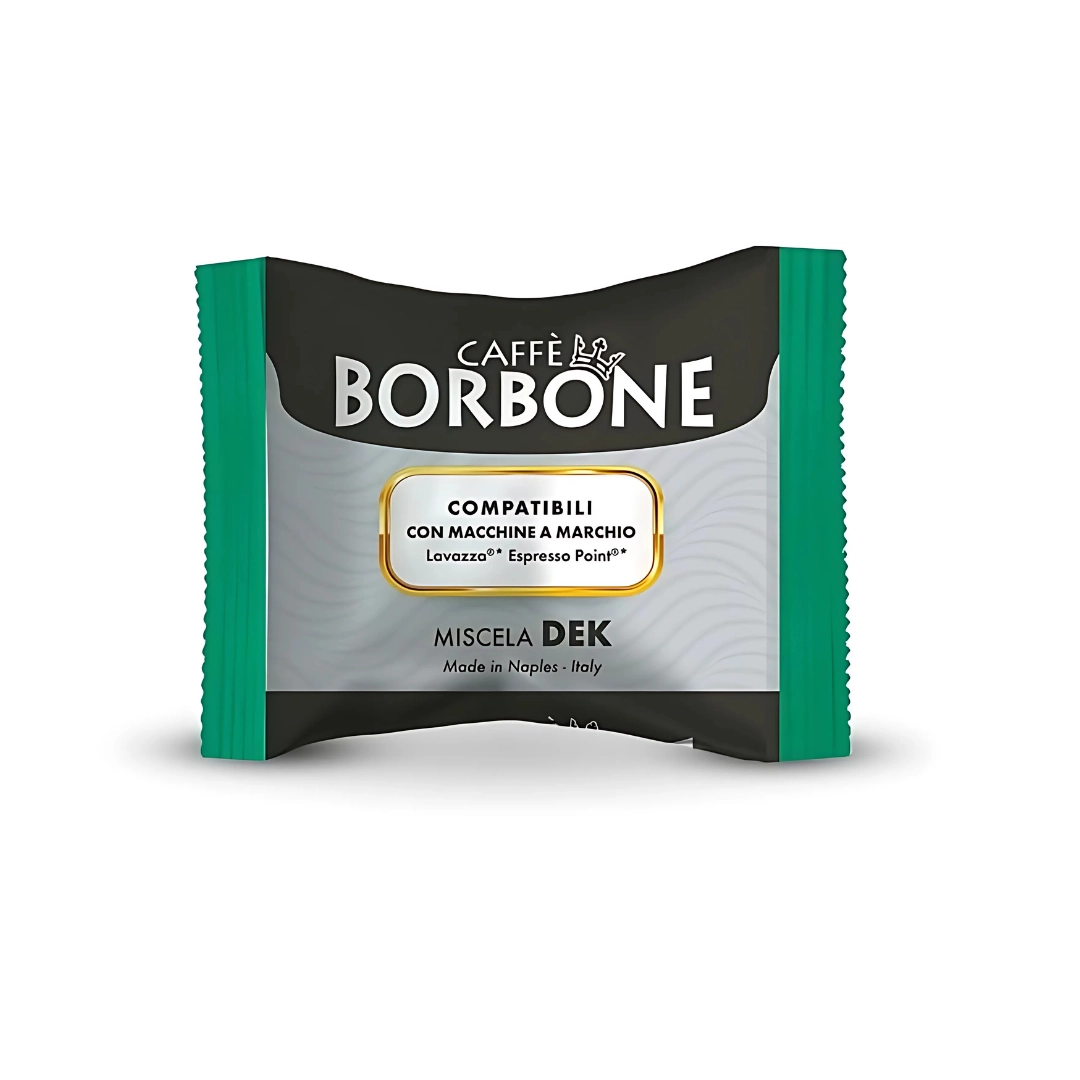 Capsule Caffè Borbone Decaffeinato Verde compatibili Lavazza Espresso Point 100