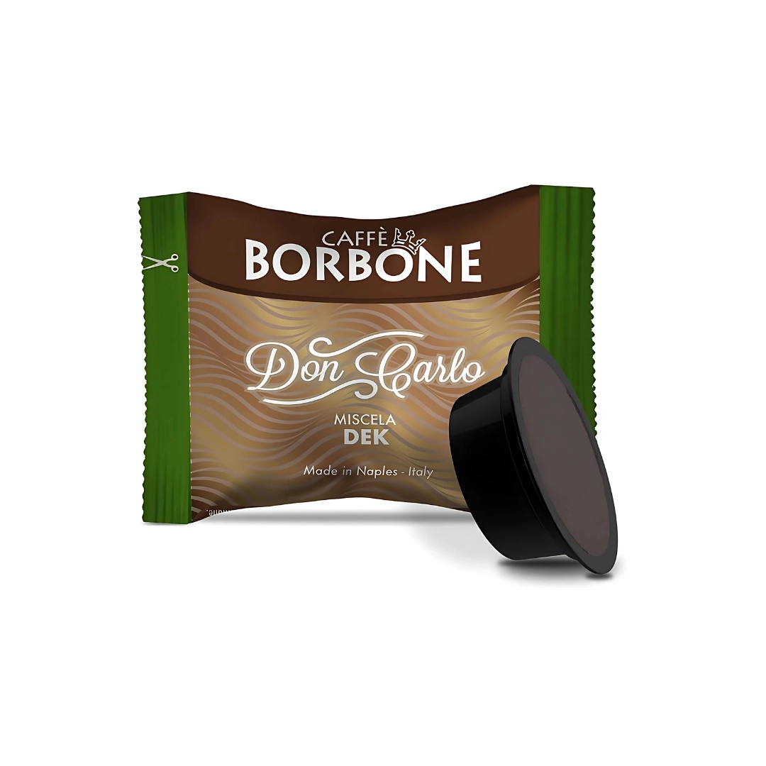 Capsule Caffè Borbone Don Carlo decaffeinato compatibili Lavazza A Modo Mio 100