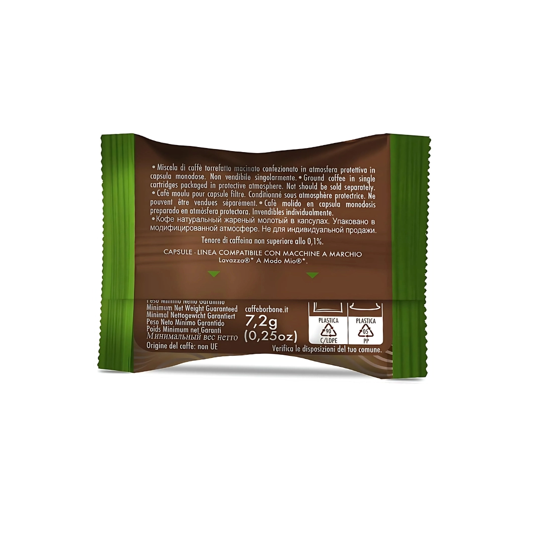 Capsule Caffè Borbone Don Carlo decaffeinato compatibili Lavazza A Modo Mio 100