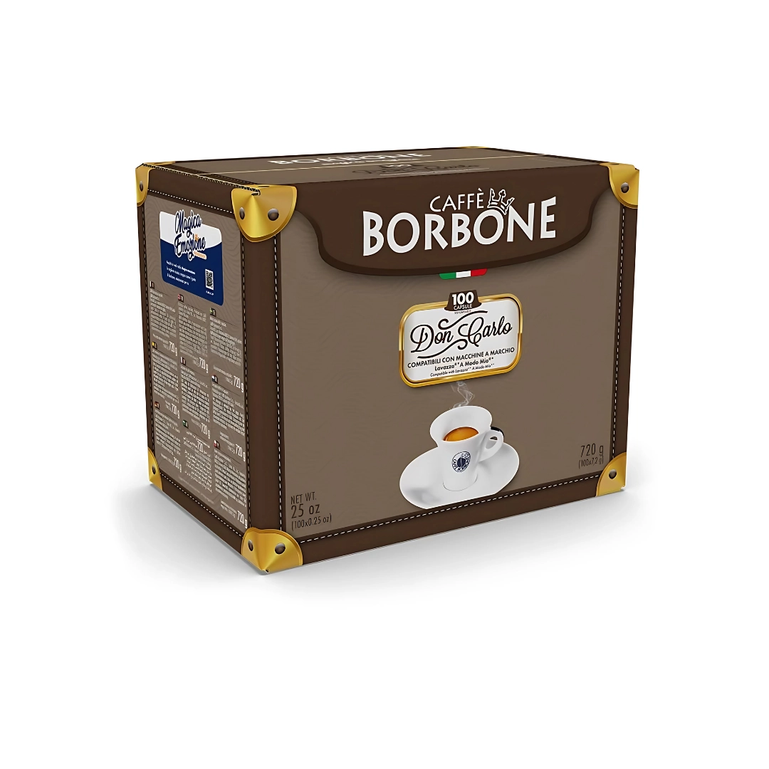 Capsule Caffè Borbone Don Carlo Rossa compatibili Lavazza A Modo Mio 100
