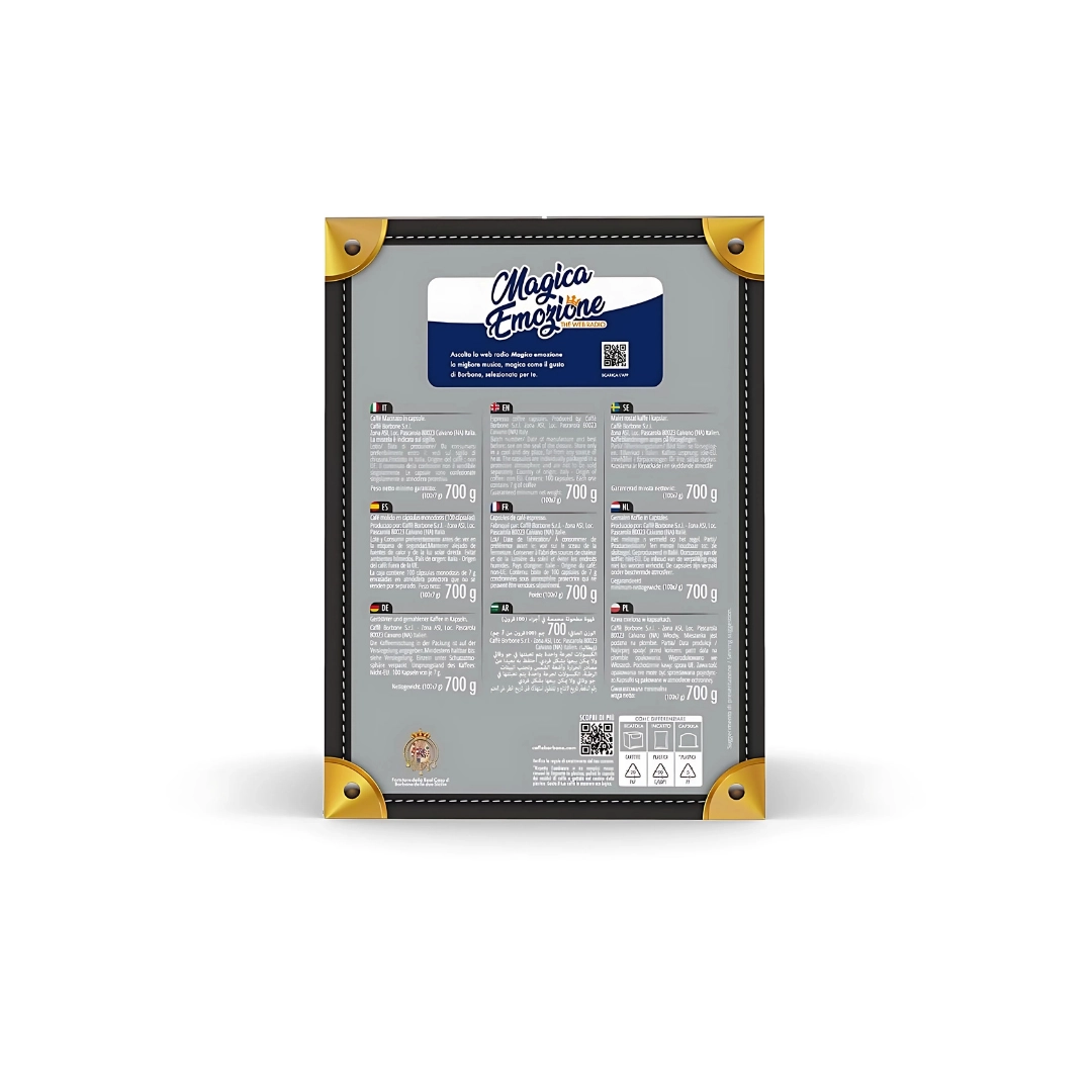 Capsule Caffè Borbone Nero compatibili Lavazza Espresso Point 100