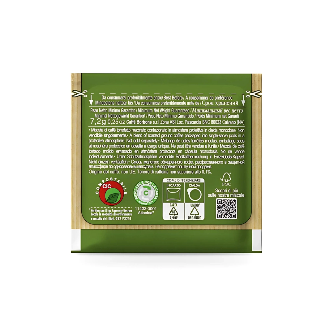 Cialde Caffe Borbone Decaffeinato Verde 150