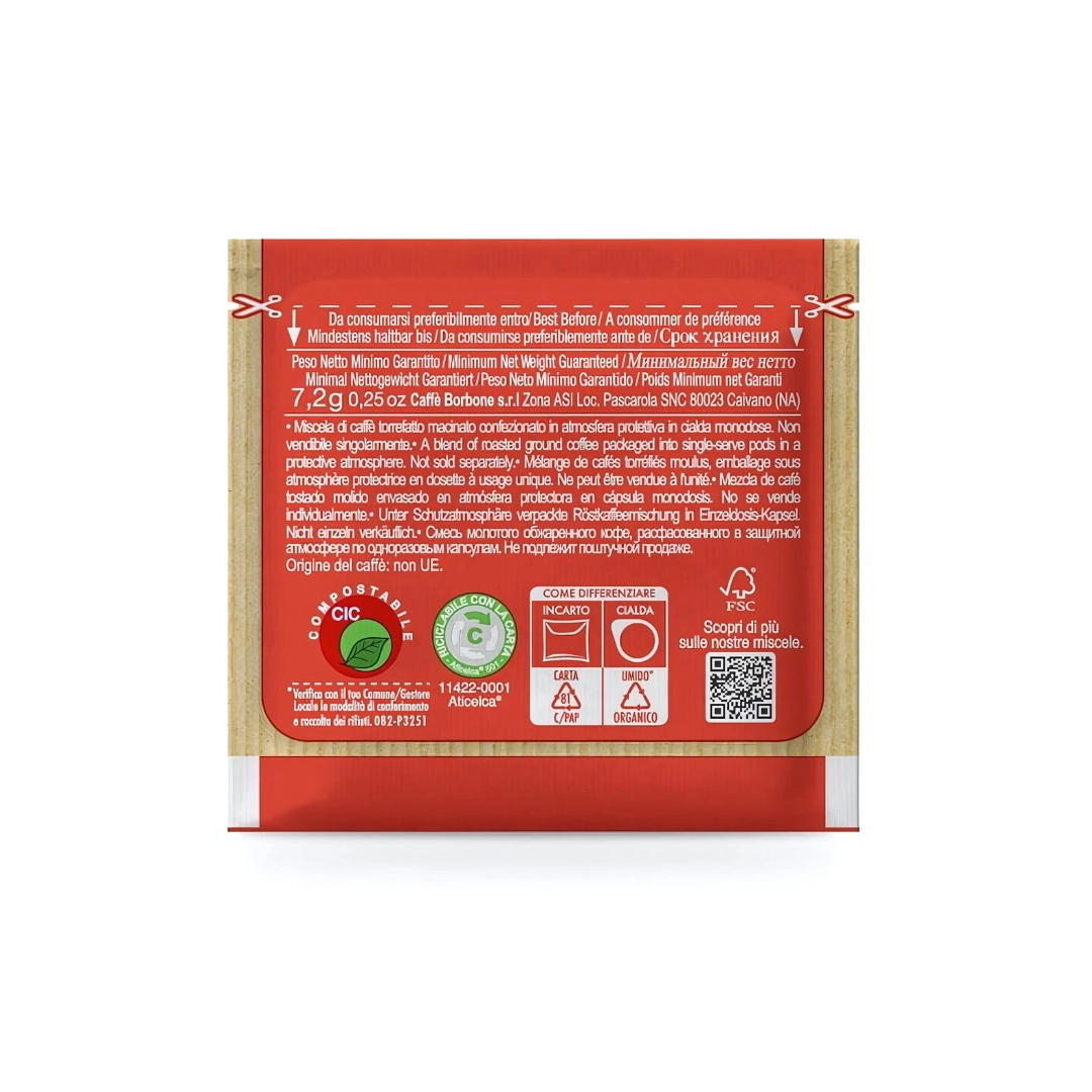 Cialde Caffe Borbone Rossa 150