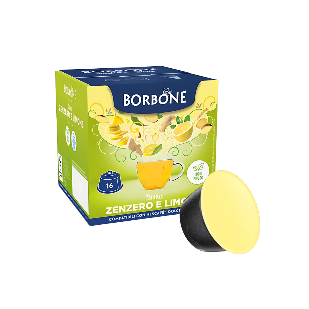 Capsule Borbone Compatibili Dolce Gusto Tisana Zenzero e Limone 16