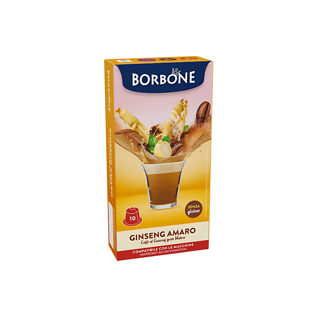 Capsule Borbone Compatibili Nespresso Ginseng Amaro 10