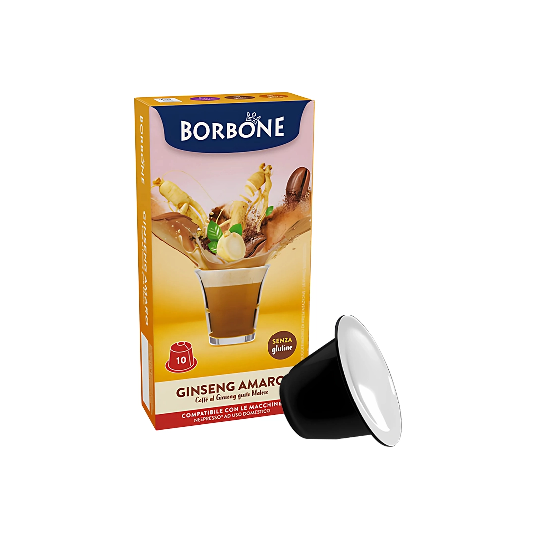 Capsule Borbone Compatibili Nespresso Ginseng Amaro 10