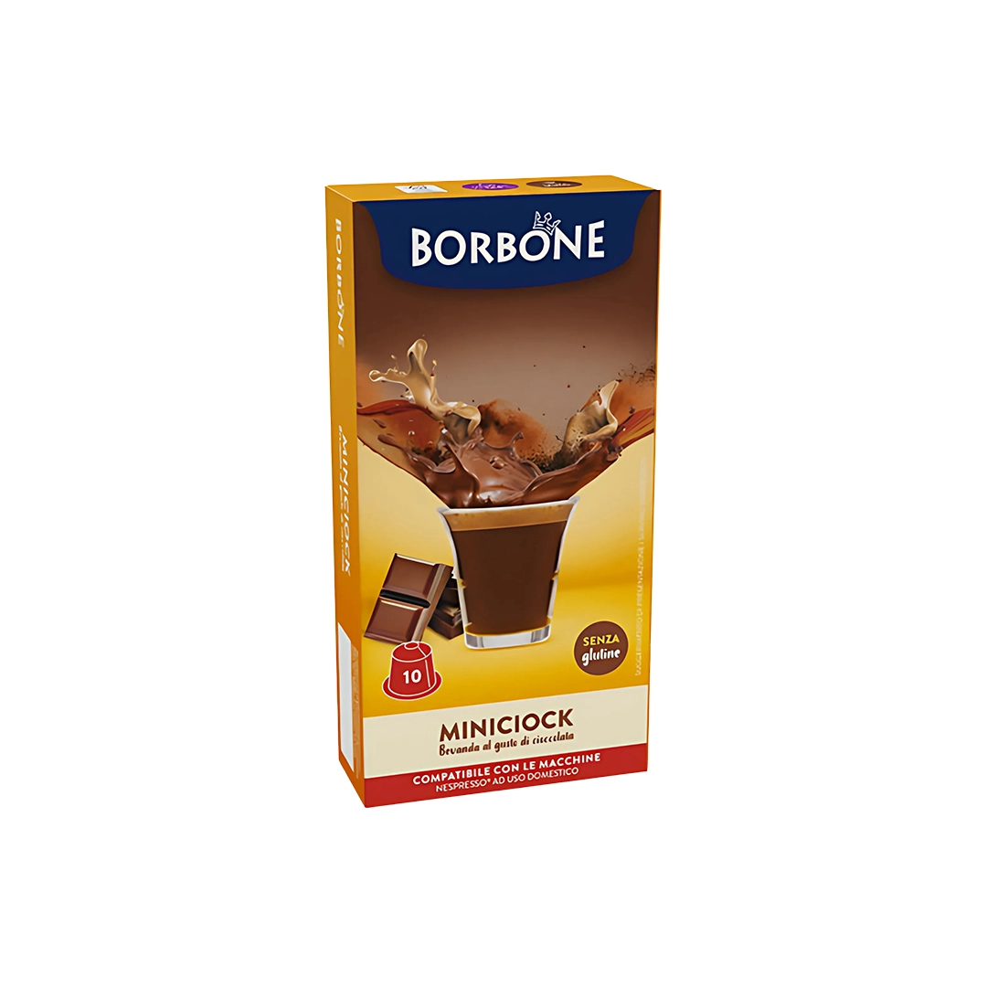 Capsule Borbone Compatibili Nespresso Bevanda Solubile Cioccolato 10