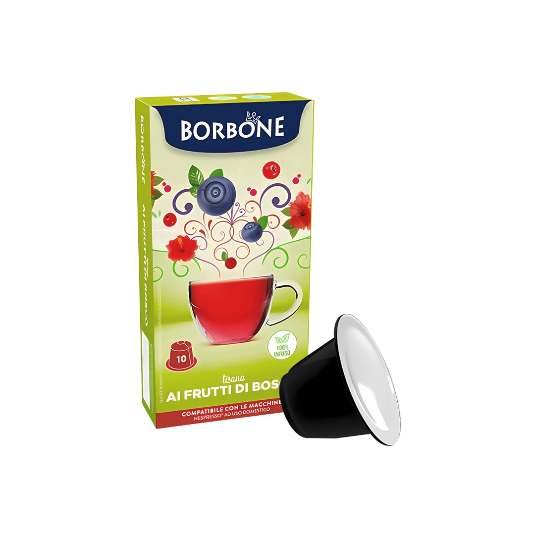 Capsule Borbone Compatibili Nespresso Tisana ai Frutti di Bosco 10