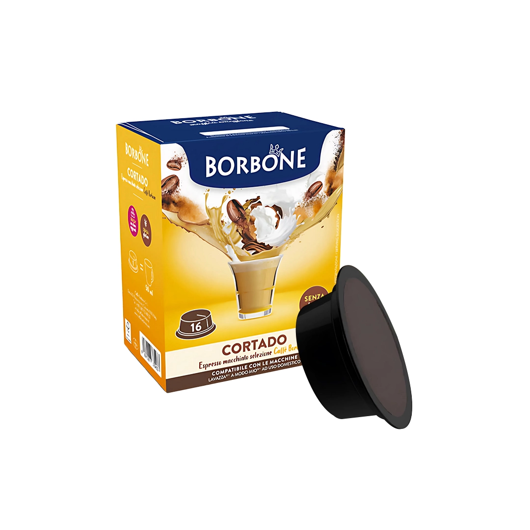 Capsule Borbone Compatibili Lavazza A Modo Mio Caffè Macchiato Cortado 16