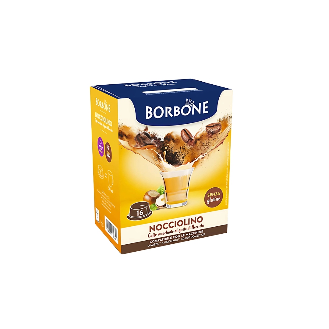 Capsule Borbone Compatibili Lavazza A Modo Mio Nocciolino 16