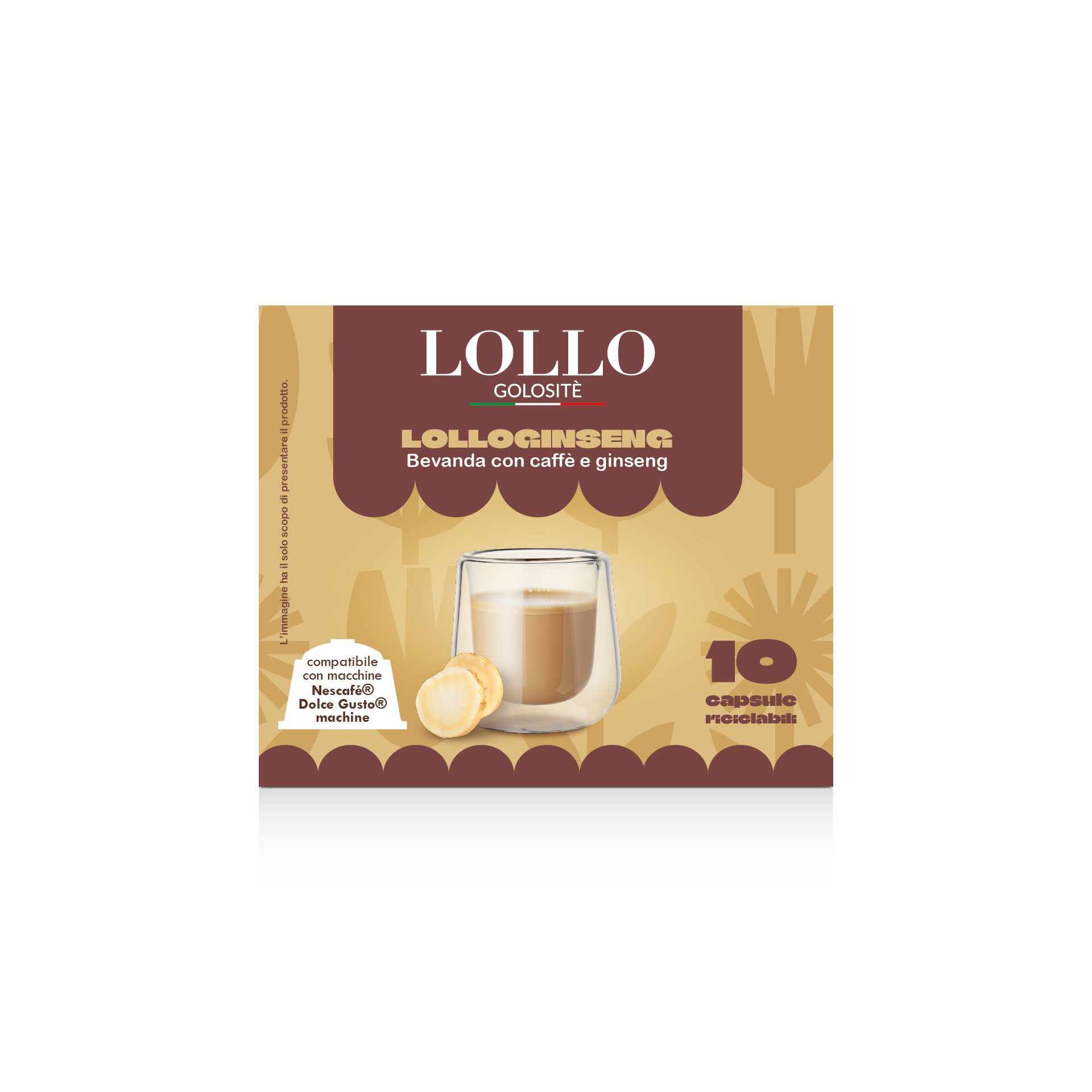 Capsule Compatibili Nescafè Dolce Gusto Caffè e Ginseng Lollo Caffè 10