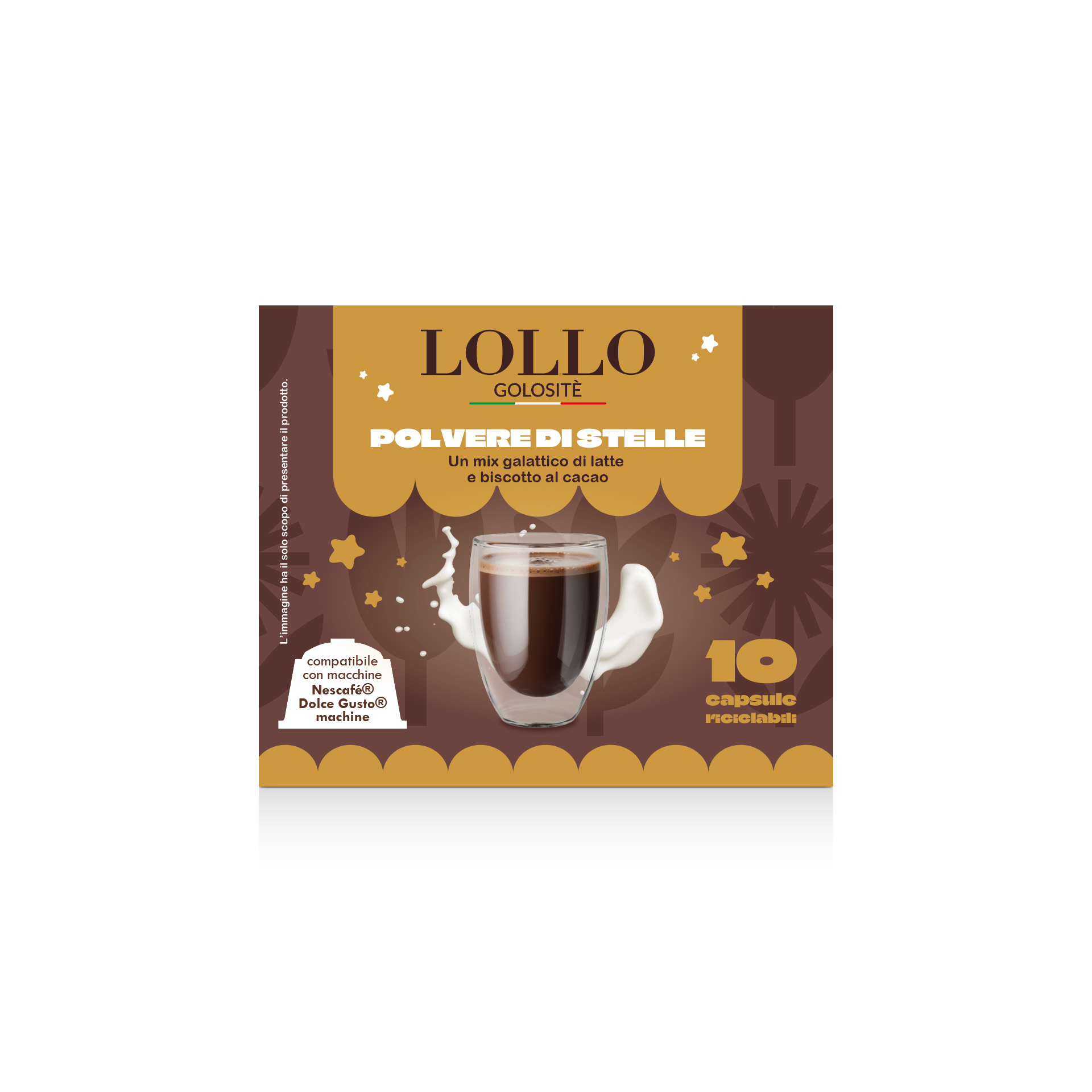 Capsule Compatibili Nescafè Dolce Gusto Cappuccino e Biscotto Lollo Caffè 10
