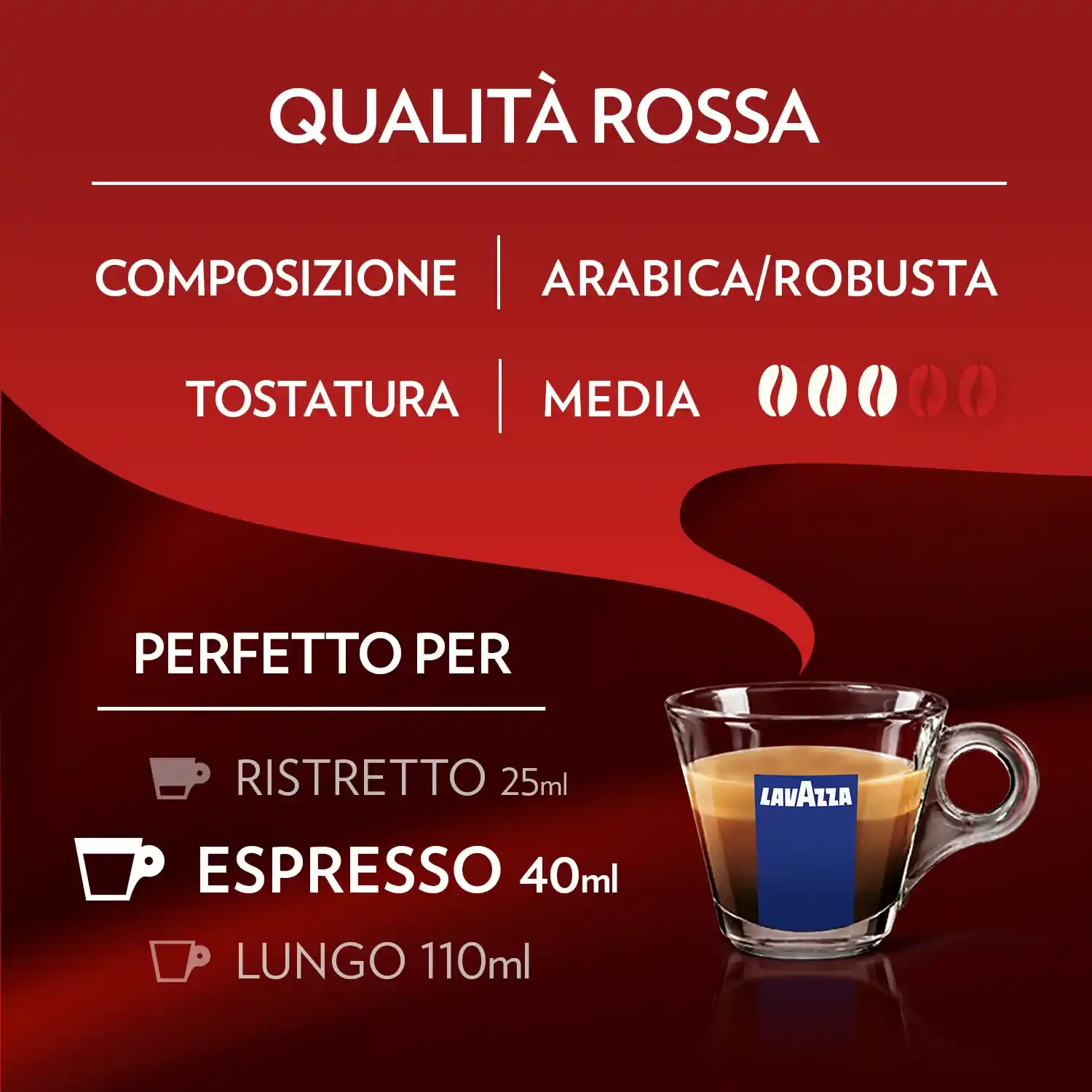 Capsule Lavazza a Modo Mio Qualità Rossa 108