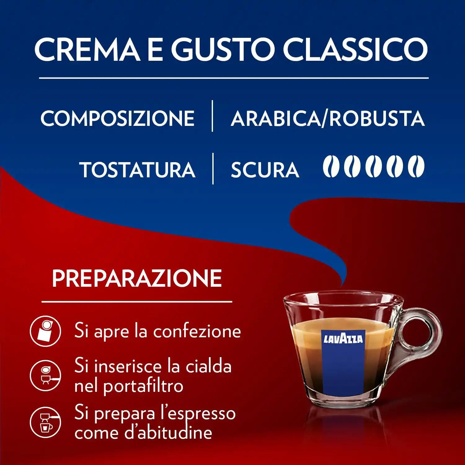 Cialde Lavazza Crema & Gusto Classico 100