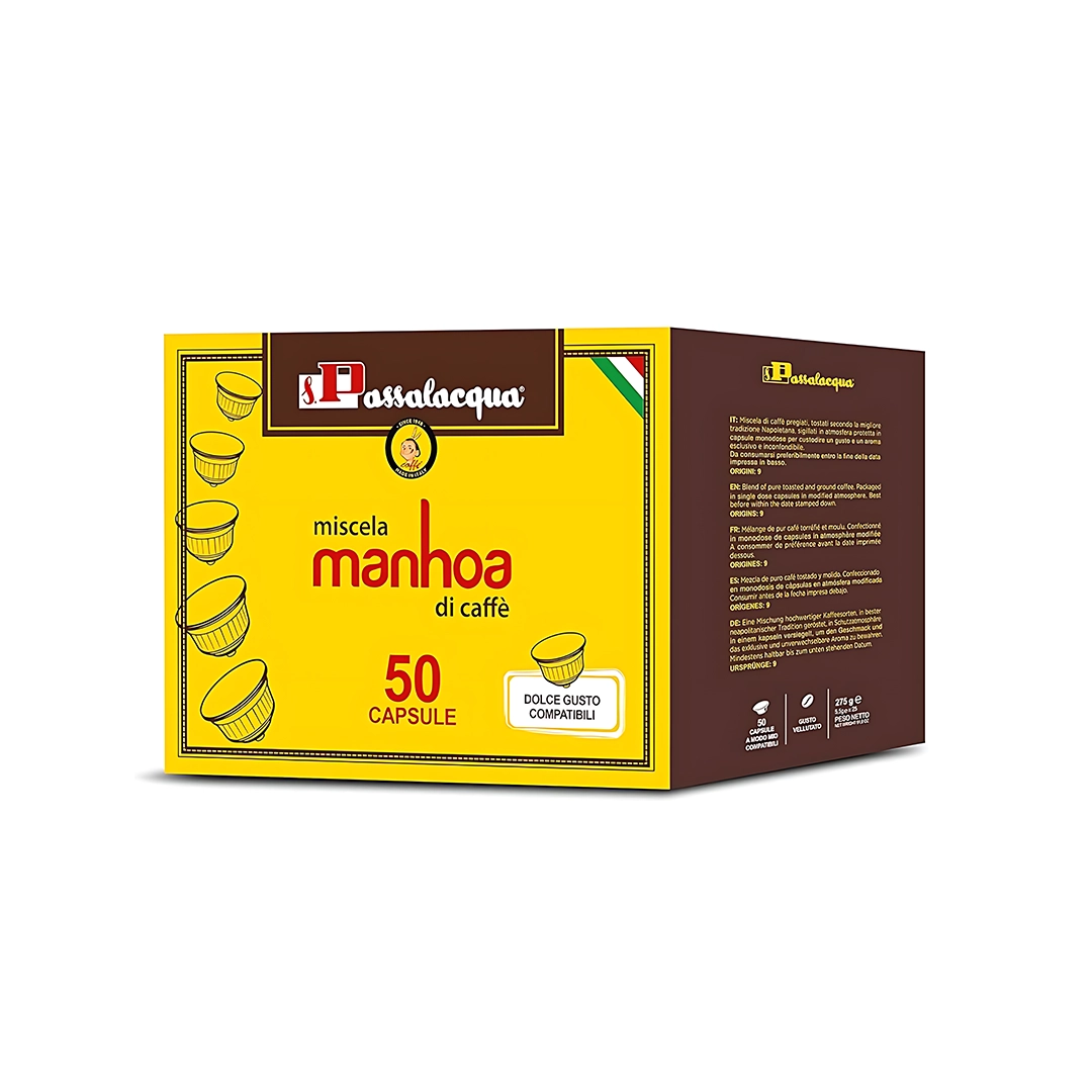 Capsule Passalacqua Compatibili Nescafè Dolce Gusto Manhoa 50