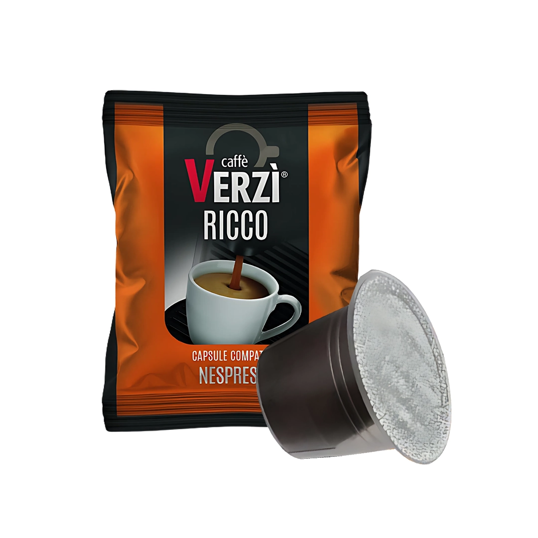 Capsule Compatibili Nespresso Caffè Verzì Aroma Ricco 100