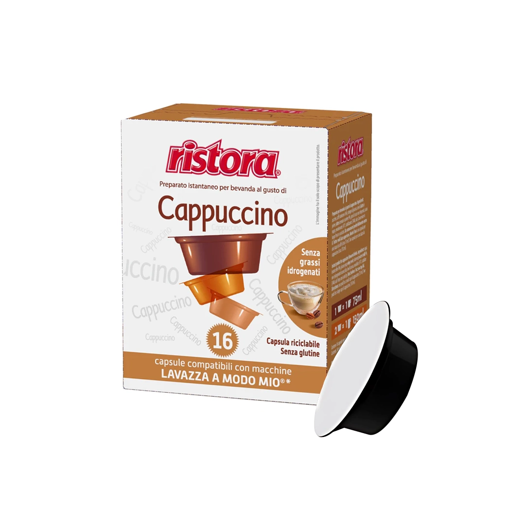 Capsule Compatibili A modo mio Cappuccino Ristora 16