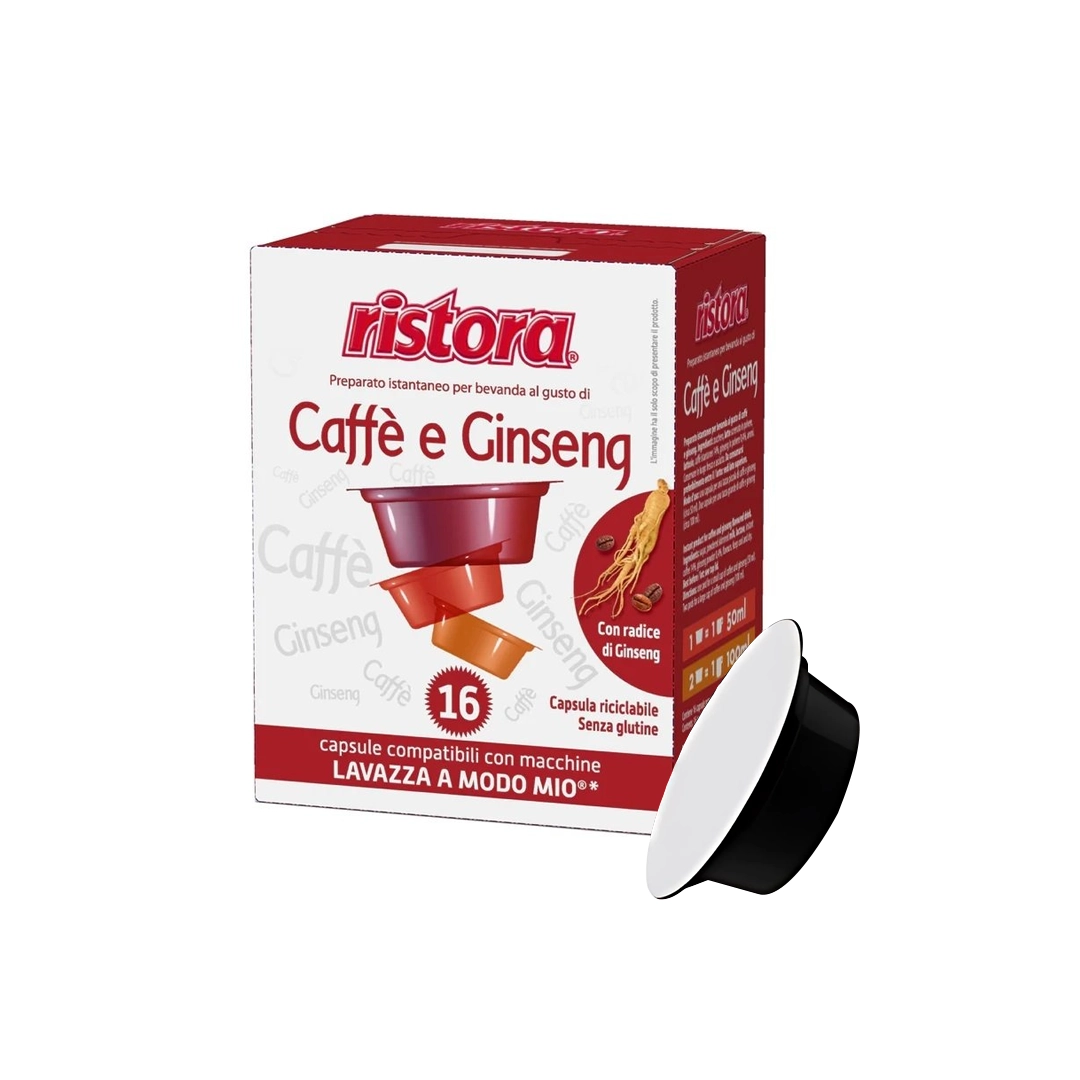 Capsule Compatibili A modo mio Ginseng Ristora 16