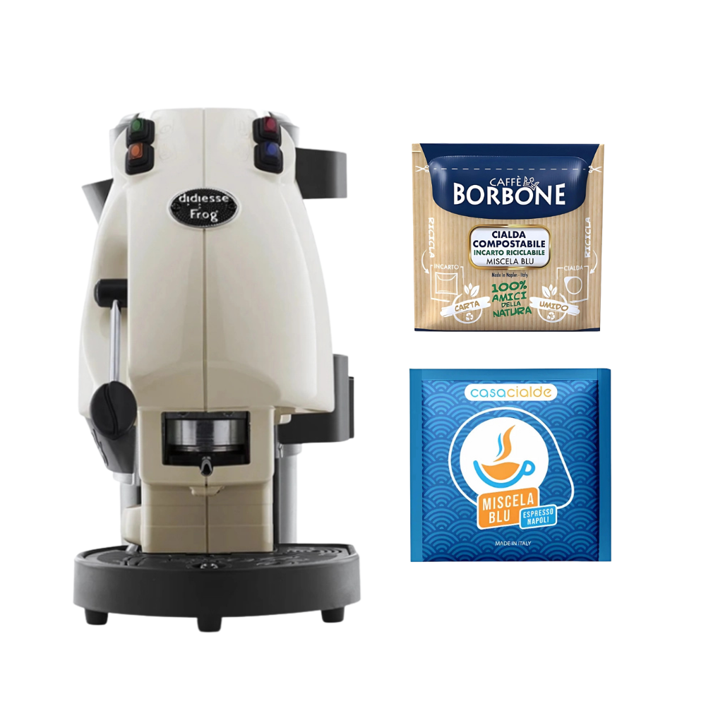 Bundle Frog Gialla + 150 cialde Borbone + 100 cialde Casacialde