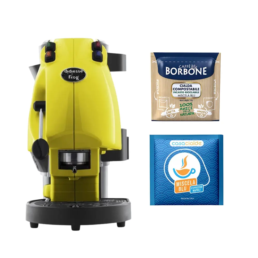Bundle Frog Gialla + 150 cialde Borbone + 100 cialde Casacialde