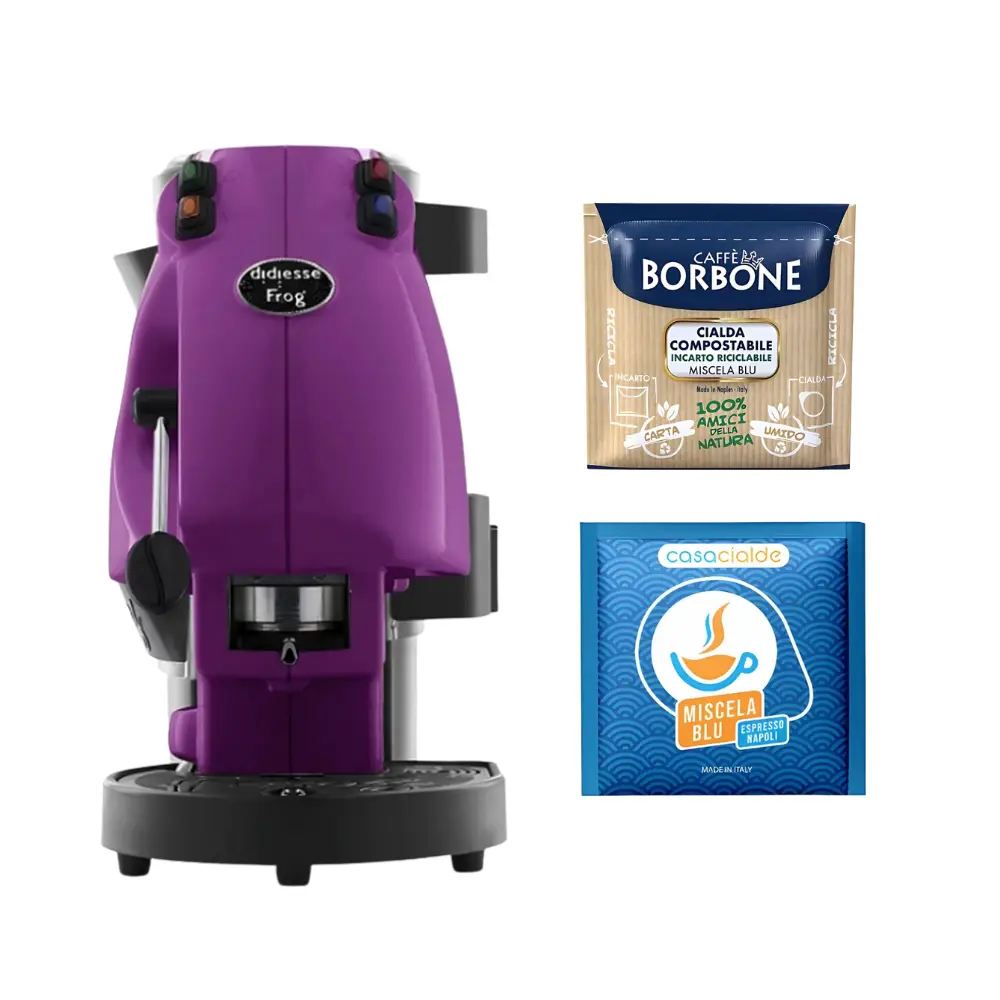 Bundle Frog Gialla + 150 cialde Borbone + 100 cialde Casacialde