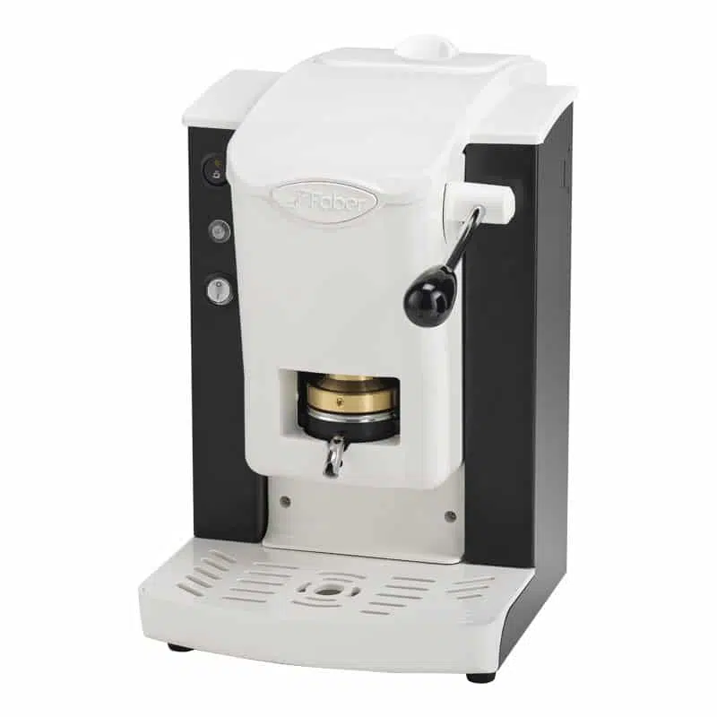 Macchina da Caffè per Cialde Ese Faber Slot Plast Bianca Nera